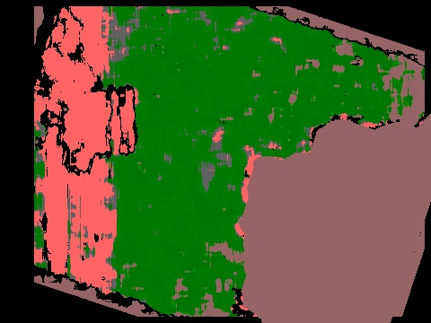 annotated depth map with plants filtered